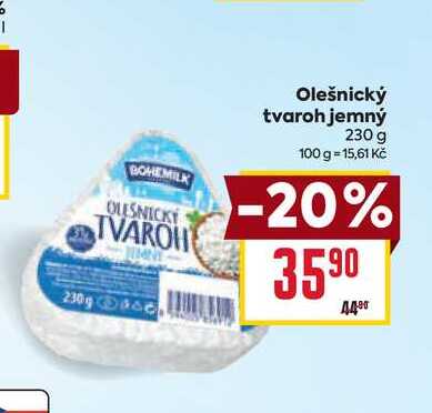 Olešnický tvaroh jemný 230 g