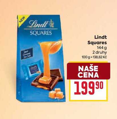 Lindt Squares 144 g