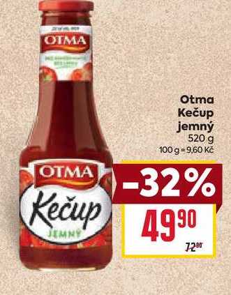 Otma Kečup jemný 520 g