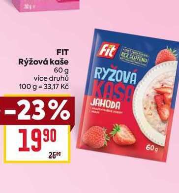 FIT Rýžová kaše 60 g 
