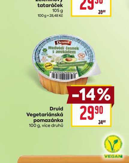 Druid Vegetariánská pomazánka 100 g