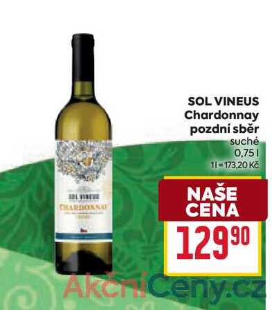 SOL VINEUS Chardonnay pozdní sběr suché 0,75l