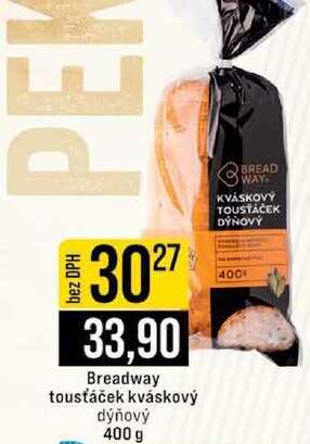 Breadway tousťáček kváskový dýňový 400 g
