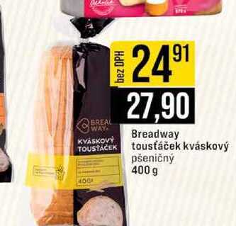 Breadway tousťáček kváskový pšeničný 400 g