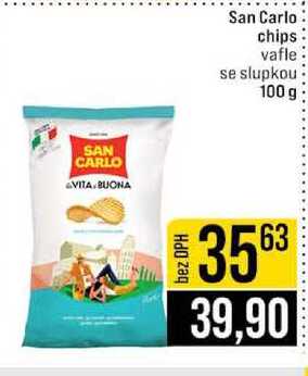 San Carlo chips vafle se slupkou 100 g