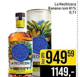 La Hechicera Banana rum 41% 0,7l