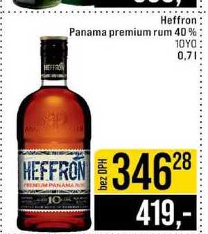 Heffron Panama premium rum 40 % 10YO 0,7l