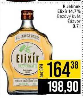 R.Jelínek Elixír 14,7% Bezový květ Zázvor 0,7l