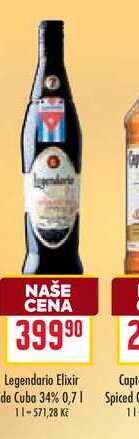 Legendario Elixir de Cuba 34% 0,7l