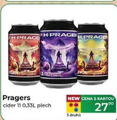 Pragers cider 11 0,33L plech  
