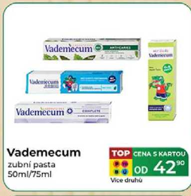 Vademecum zubní pasta 50ml/75ml 