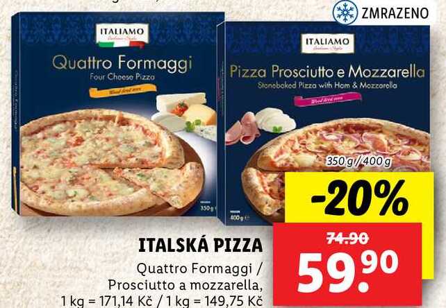 ITALSKÁ PIZZA, 350 g/400 g 