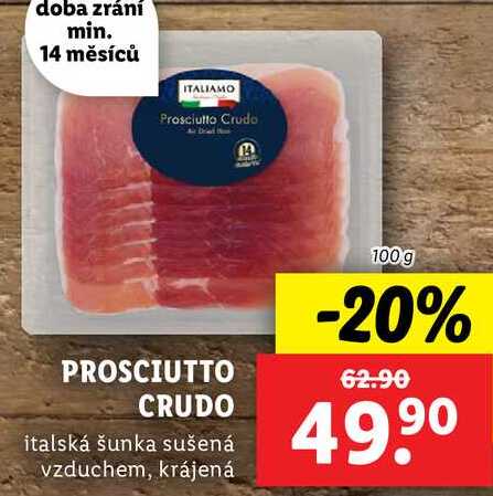 PROSCIUTTO CRUDO, 100 g