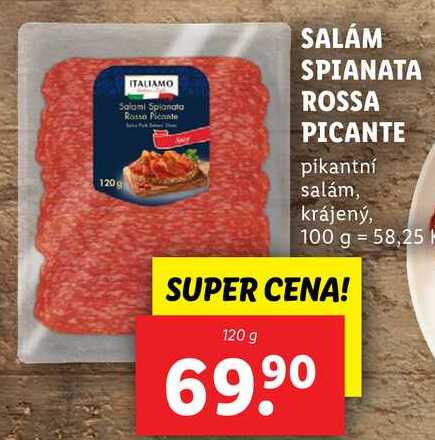 SALÁM SPIANATA ROSSA PICANTE, 120 g
