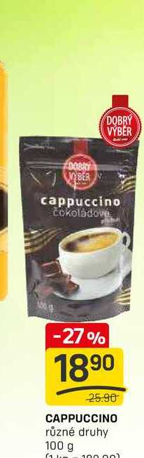 CAPPUCCINO různé druhy 100 g
