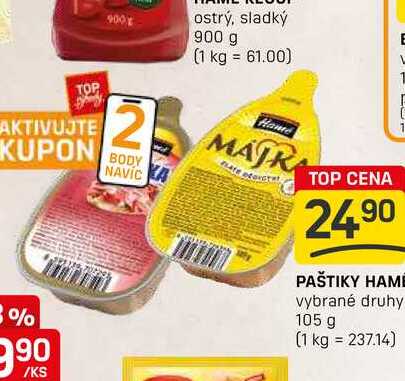 PAŠTIKY HAMÉ vybrané druhy 105 g