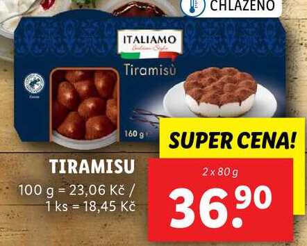 TIRAMISU, 2x 80 g