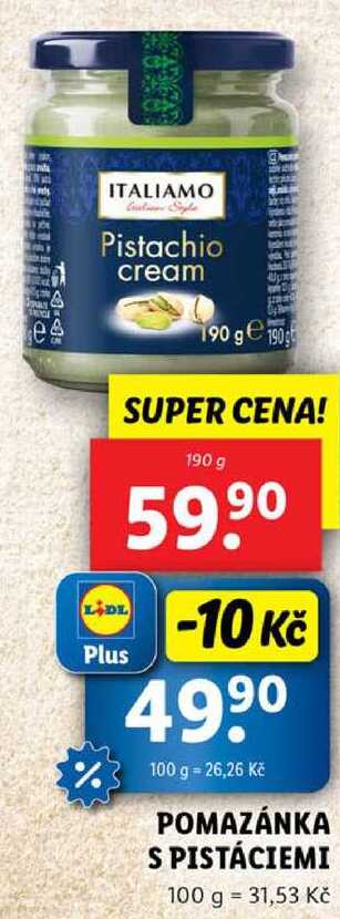 POMAZÁNKA S PISTÁCIEMI, 190 g
