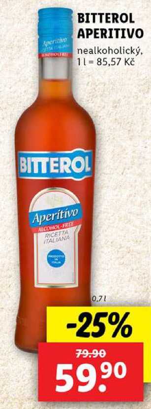 BITTEROL APERITIVO, 0,7 l