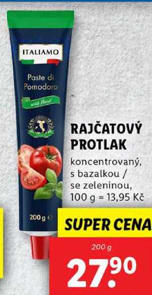 RAJČATOVÝ PROTLAK, 200 g