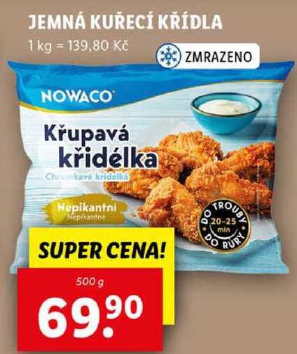 JEMNÁ KUŘECÍ KŘÍDLA, 500 g