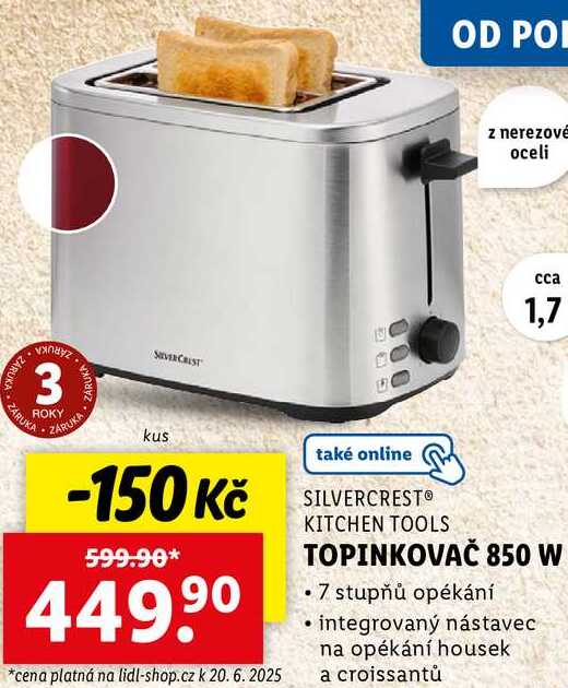 TOPINKOVAČ 850 W 