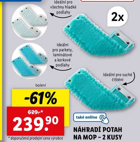NÁHRADÍ POTAH NA MOP - 2 KUSY 