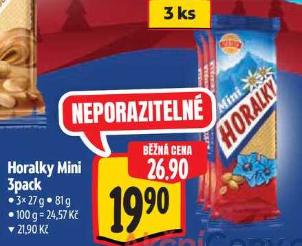 Horalky Mini 3pack, 3x 27 g 