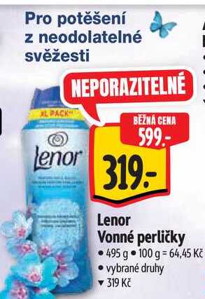 Lenor Vonné perličky, 495 g