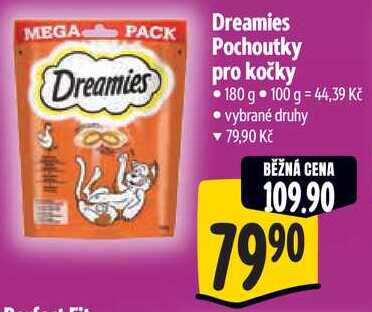 Dreamies Pochoutky pro kočky, 180 g 