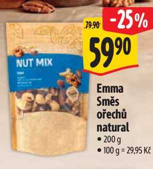 Emma Směs ořechů natural, 200 g 