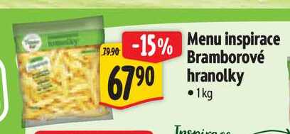 Menu inspirace Bramborové hranolky, 1 kg