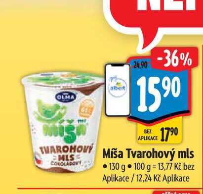  Míša Tvarohový mls 130 g 