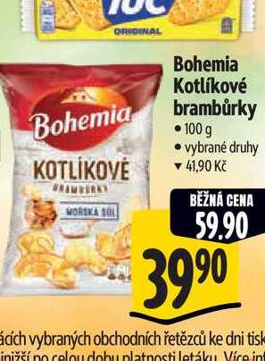   Bohemia Kotlíkové brambůrky  100 g  