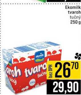 Ekomilk tvaroh tučný 250 g