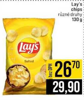 Lay's chips různé druhy 130 g