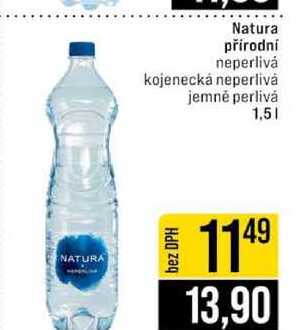 Natura přírodní neperlivá kojenecká neperlivá jemné perlivá 1,5l