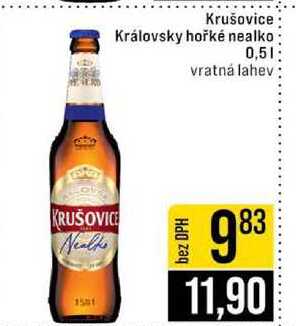 Krušovice Královsky hořké nealko 0,5l