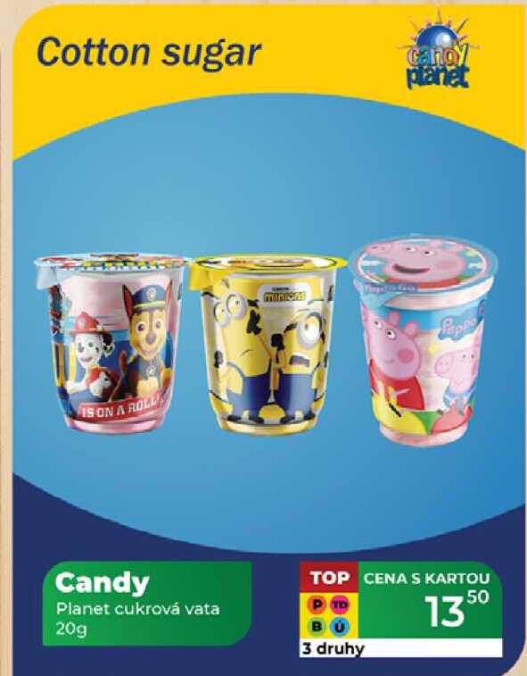Candy Planet cukrová vata 20g 