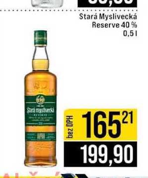 Stará Myslivecká Reserve 40 % 0,5l