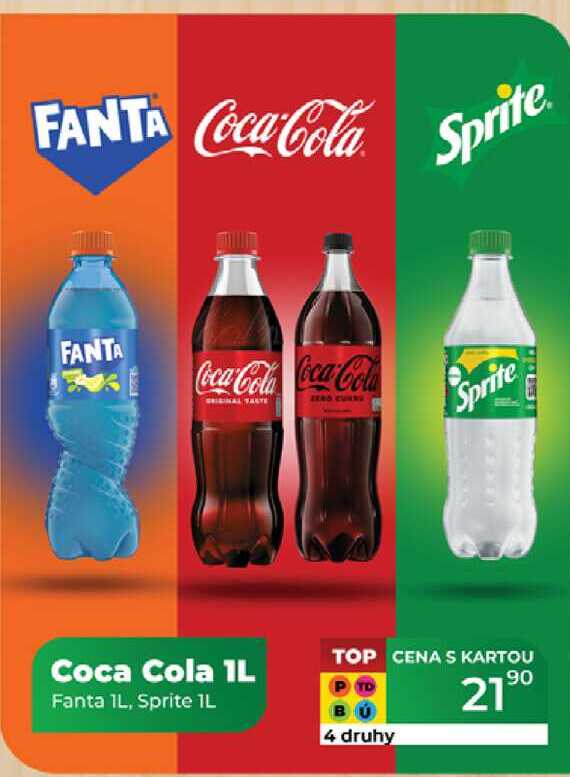 Coca Cola 1L Fanta IL, Sprite IL  