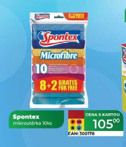 Spontex mikroutěrka 10ks  