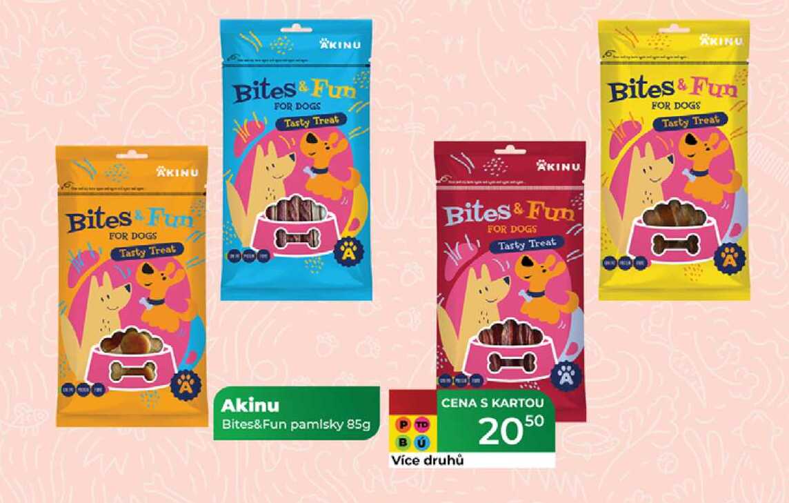 Akinu Bites&Fun pamlsky 85g 