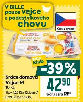 Srdce domova Vejce M 10 ks  