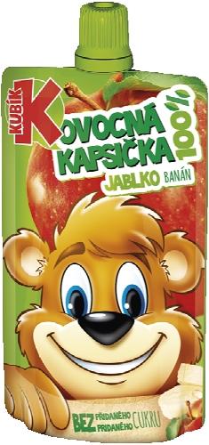 Kubík 100% ovocná kapsička, 100 g