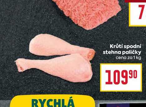 Krůtí spodní stehna paličky cena za 1 kg