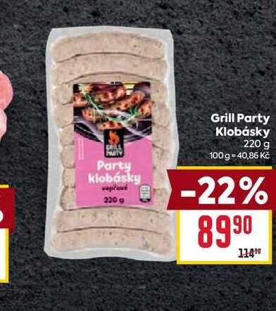 Grill Party Klobásky 220 g 