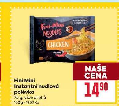 Fini-Mini Instantní nudlová polévka 75 g