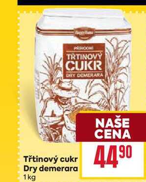 Třtinový cukr Dry demerara 1 kg