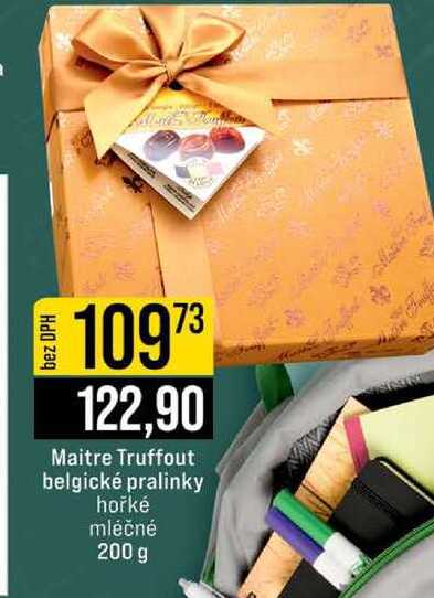 Maitre Truffout belgické pralinky hořké mléčné 200 g 